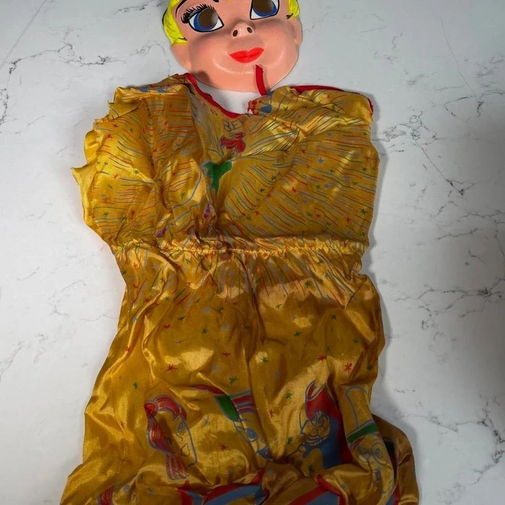 Vintage 1968 Ben Cooper Disney Tinker Bell Halloween Costume Mask Box Sz 4-6